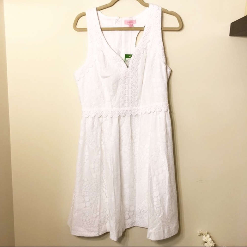 Lilly Pulitzer Litzia Resort White Lace Mini Dress - Picture 1 of 5
